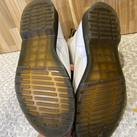 Doc Martin combat boots women's 9 white patent leather - Picture 9 of 11